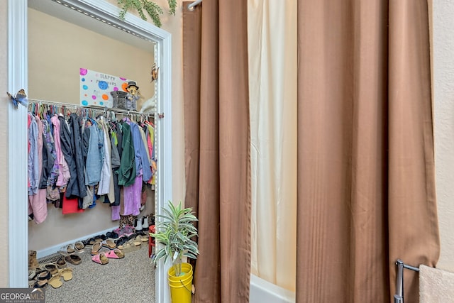 view of closet