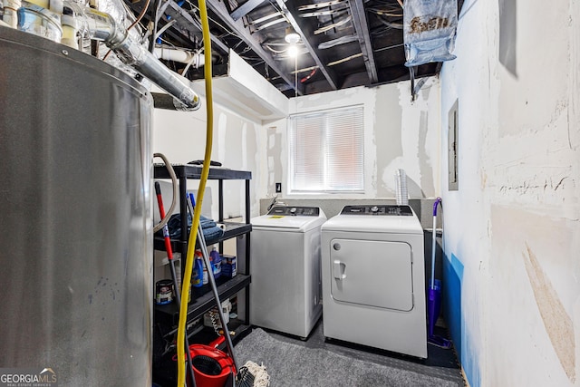 laundry area featuring laundry area and independent washer and dryer