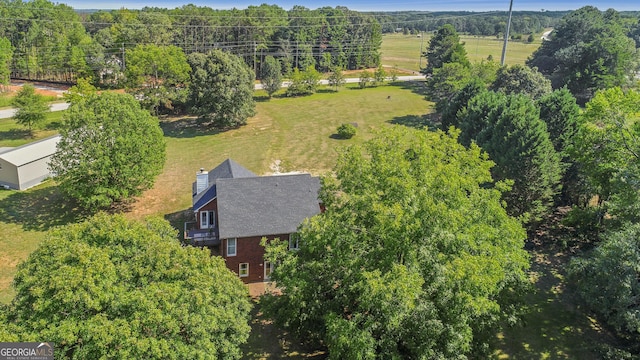 view from above of property