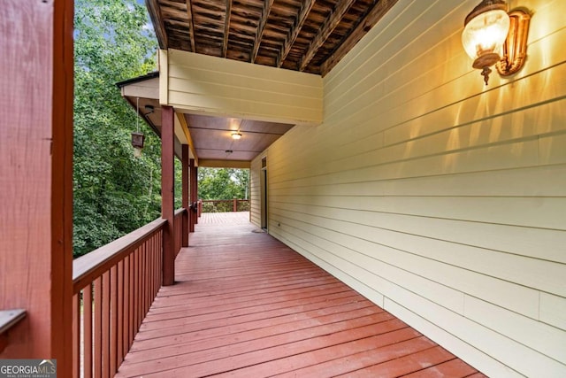 view of wooden terrace