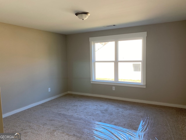 view of carpeted empty room