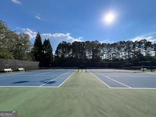 view of sport court with basketball court