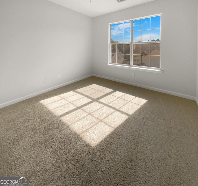 view of carpeted empty room