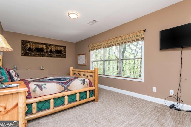 bedroom featuring carpet flooring