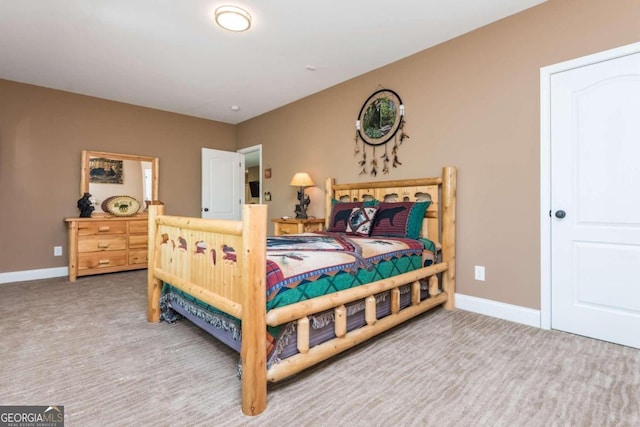 bedroom featuring carpet flooring