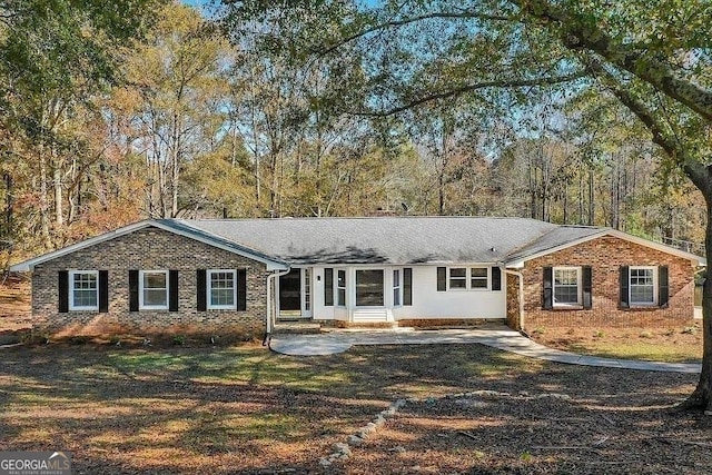 view of ranch-style home