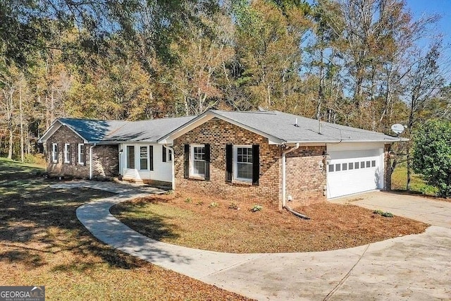 ranch-style house with a garage