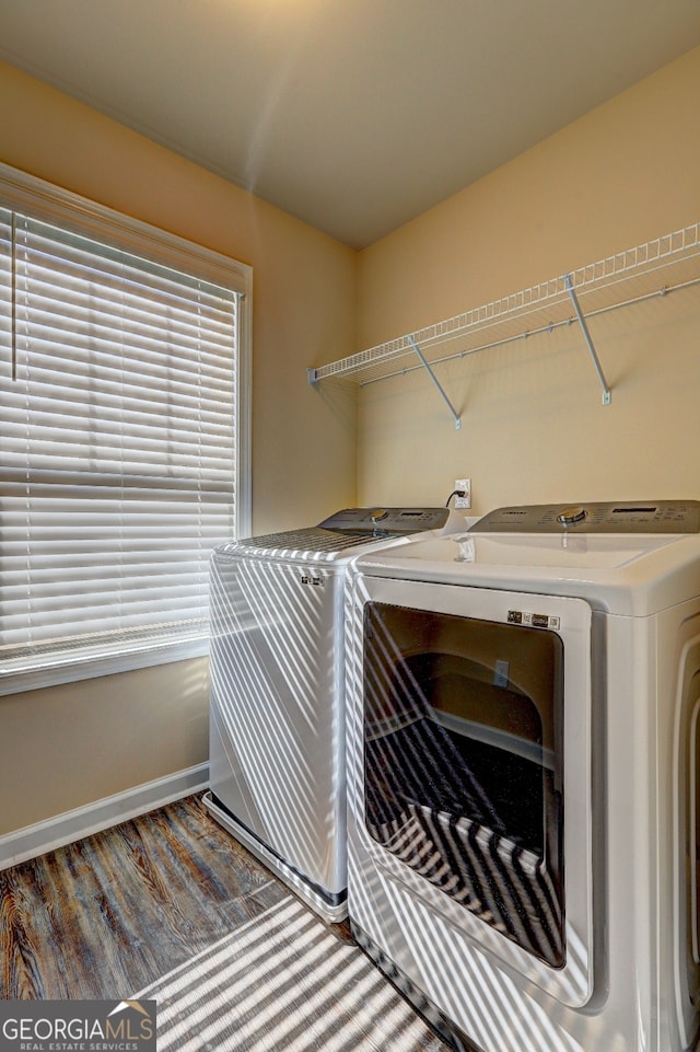 laundry area featuring independent washer and dryer