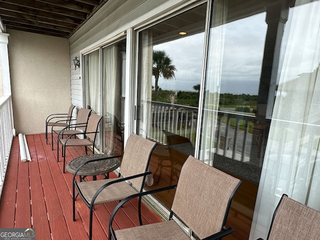 view of balcony