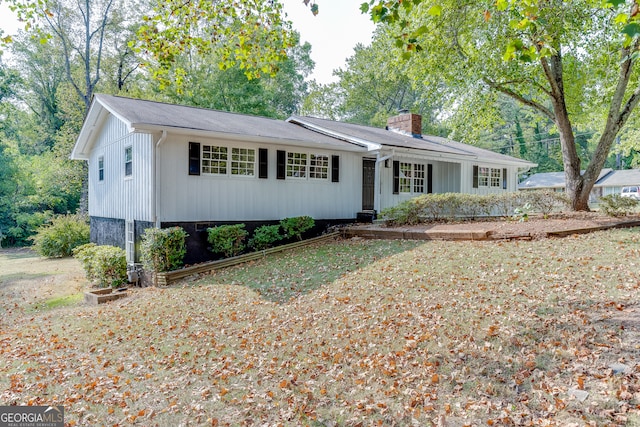 view of ranch-style home