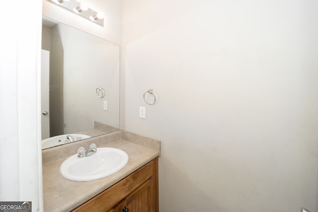 bathroom featuring vanity