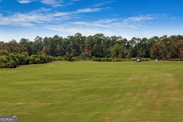 view of home's community with a lawn