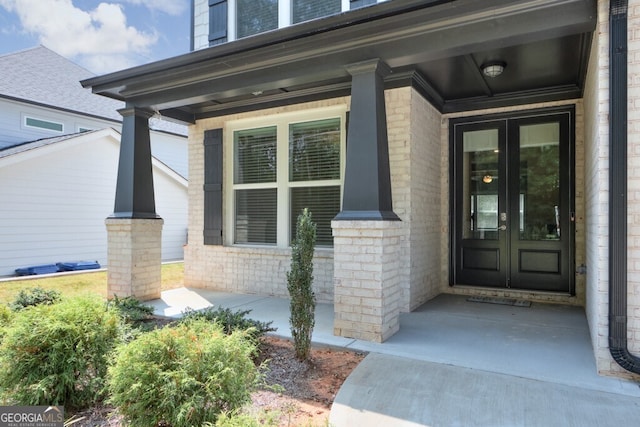 entrance to property with a porch