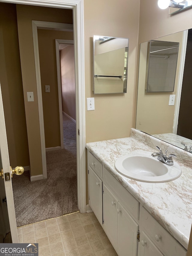 bathroom featuring vanity