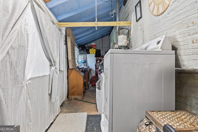 interior space featuring washer / dryer