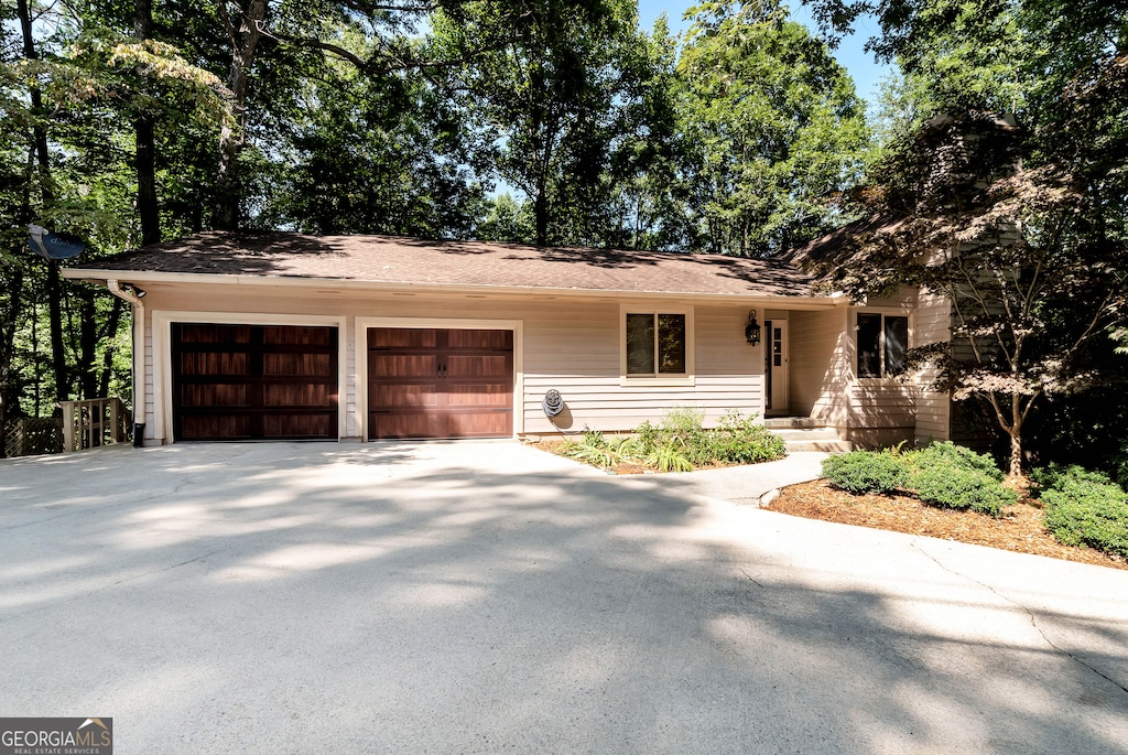 ranch-style house with a garage