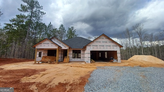 4477 Rivercliffs Way, Gray, GA 31032 - property in mid-construction with an attached garage and roof with shingles