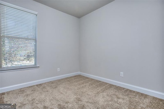 view of carpeted empty room