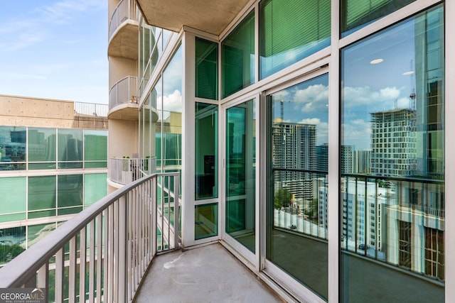 view of balcony