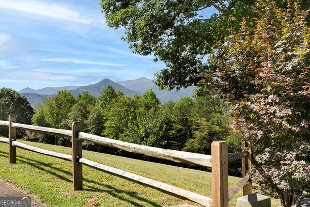 view of mountain feature