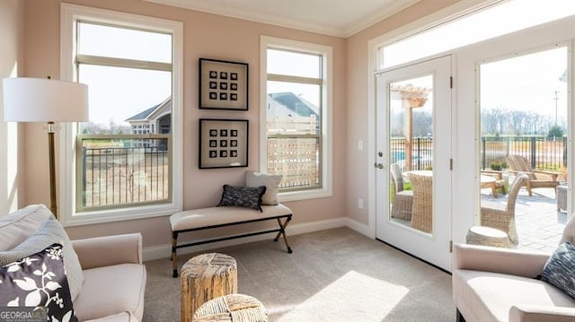 view of sunroom / solarium