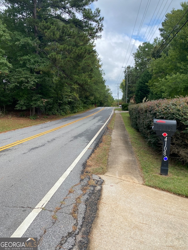 view of road