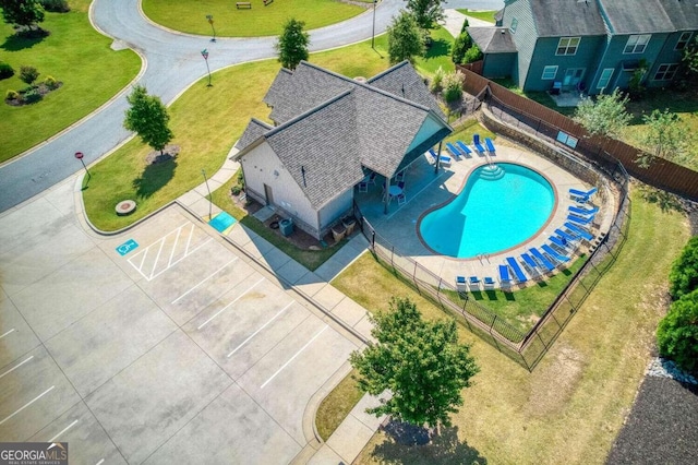 birds eye view of property