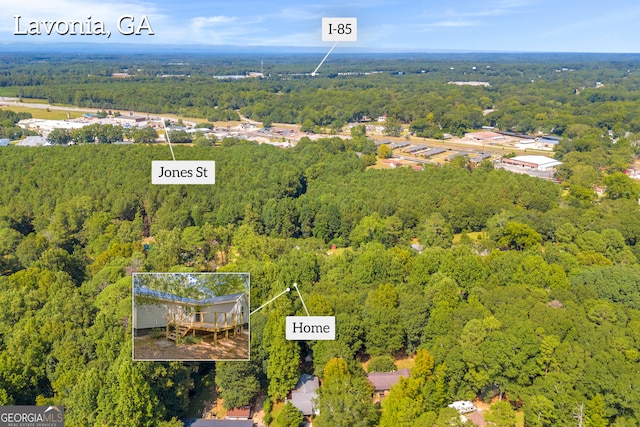 birds eye view of property