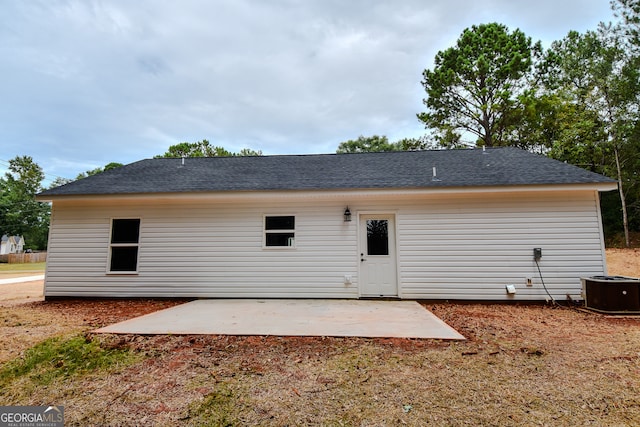 back of property with a patio area