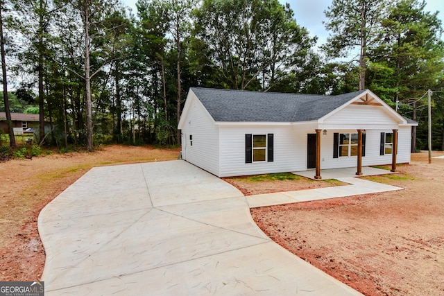 view of front of home