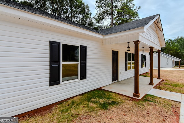 exterior space featuring a patio