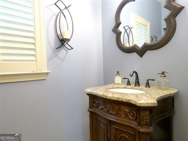 bathroom with vanity