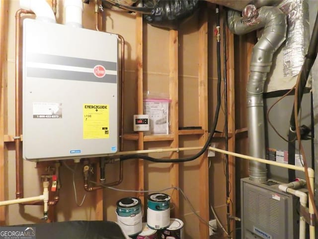 utilities with tankless water heater