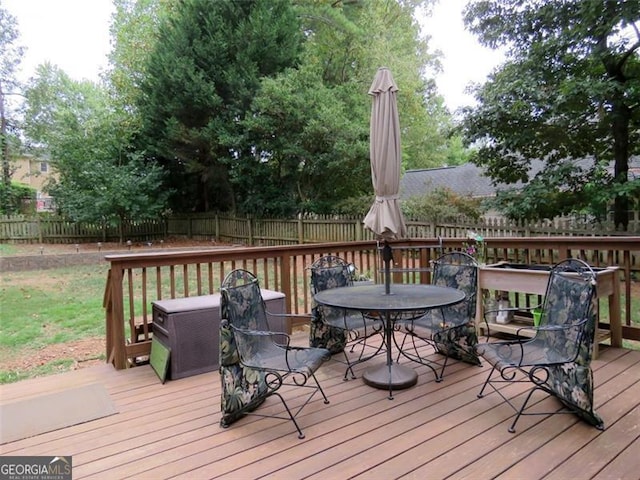 view of deck