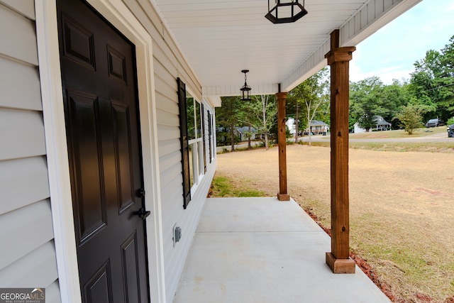 view of patio / terrace featuring a porch