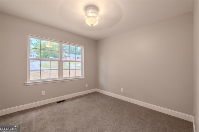 view of carpeted empty room