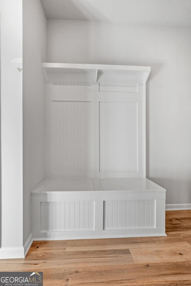 54 Charlie Fuller Rd Lot 3, Grantville, GA 30220 - mudroom with baseboards and wood finished floors