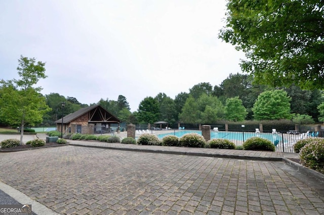 view of pool