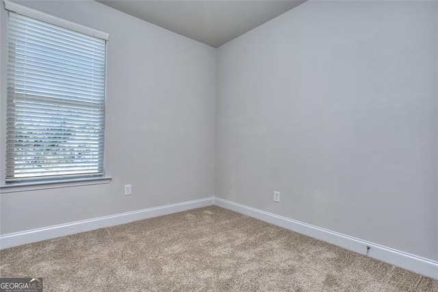 view of carpeted empty room