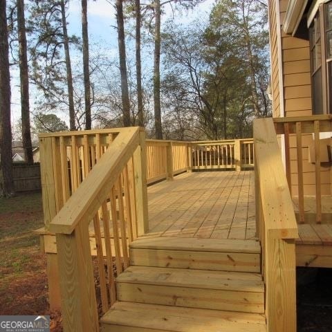 view of wooden terrace