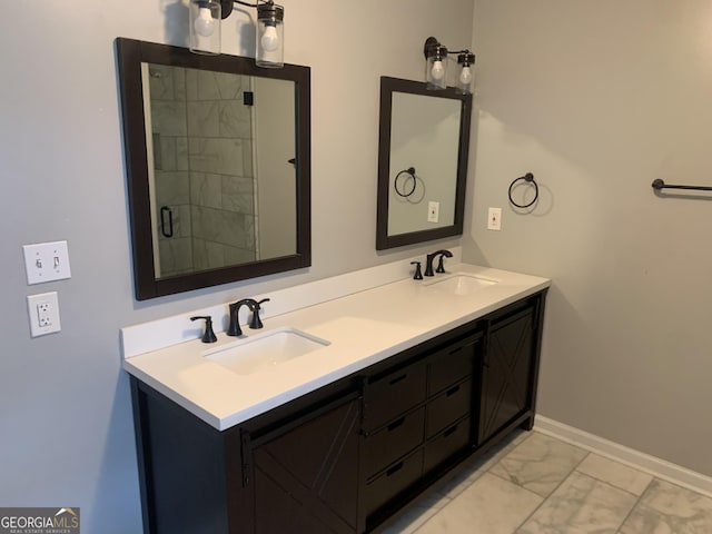 bathroom with vanity