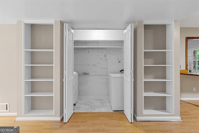 closet with washer / clothes dryer