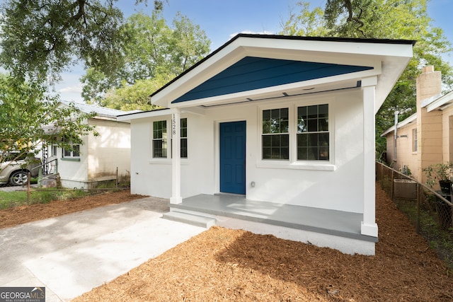 view of bungalow-style home