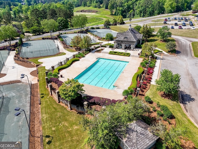 view of pool