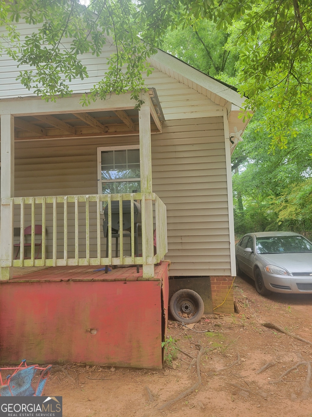 exterior space featuring covered porch