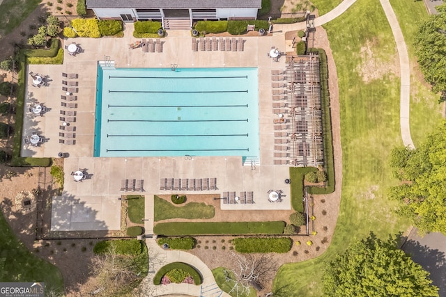 birds eye view of property