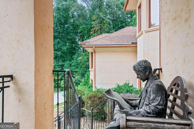 view of balcony