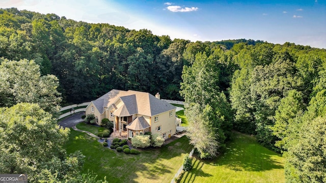 birds eye view of property