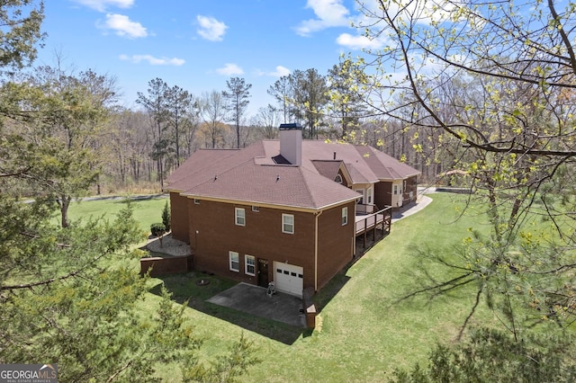 birds eye view of property