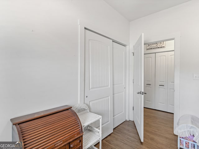 interior space featuring light hardwood / wood-style flooring